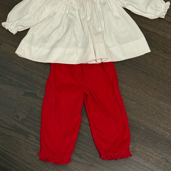 Petite Pomme Smocked Christmas Outfit - Picture 2 of 2